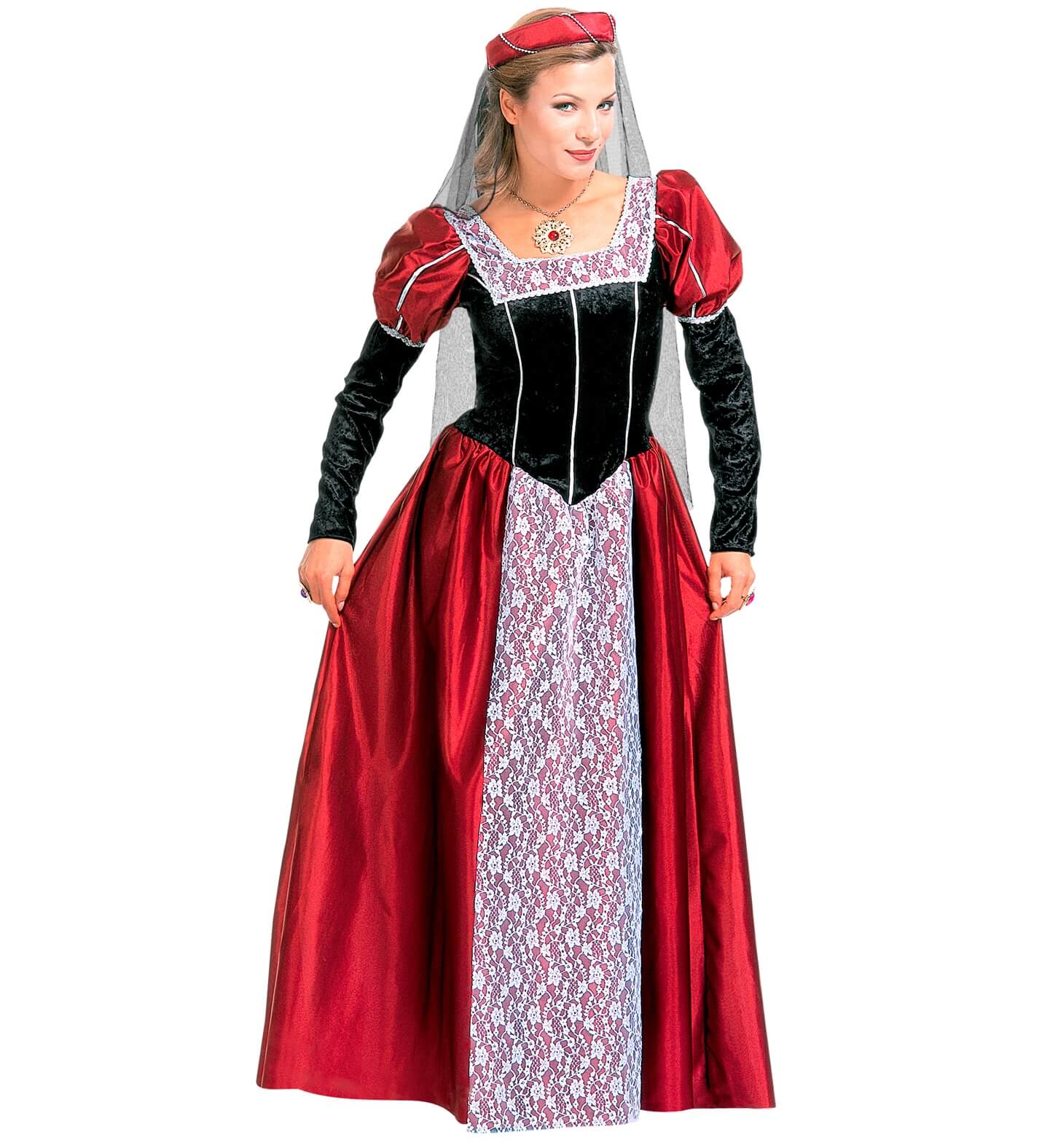 Costume da Dama Medievale Castigliana per donna taglia XL