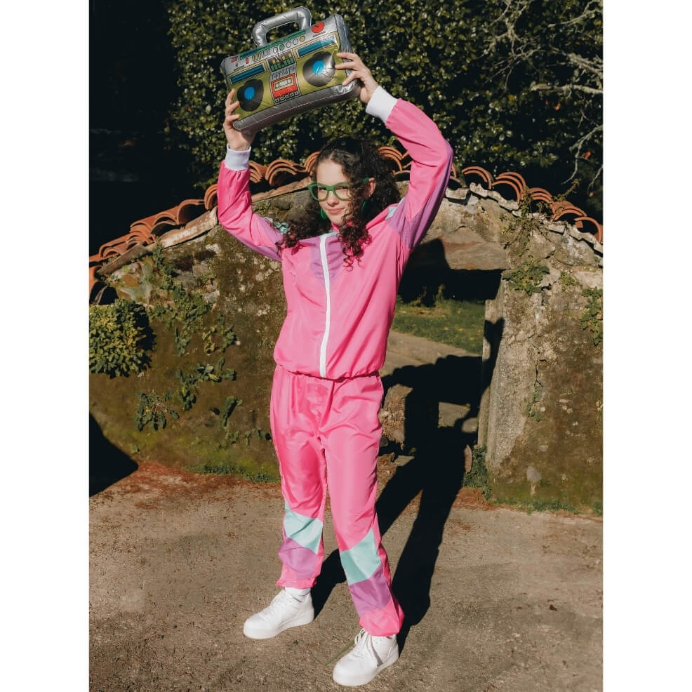 Costume da Tuta Anni 80 Fucsia per adulto