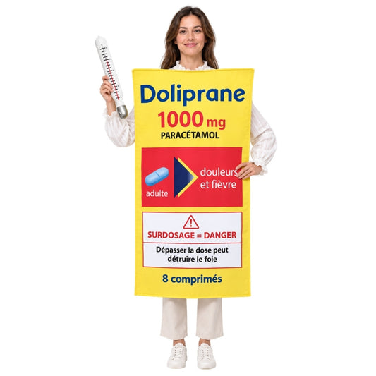 Costume da Doliprane Paracetamolo per adulto