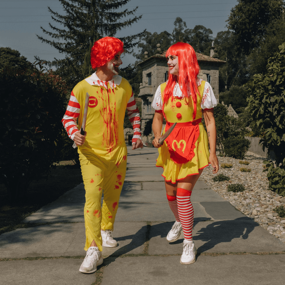 Disfraz pareja payasos