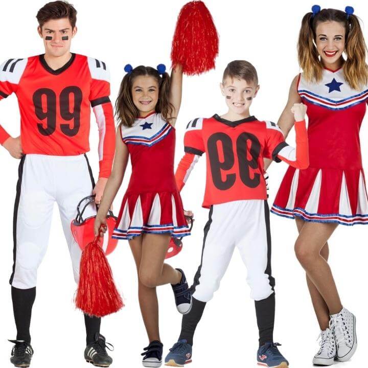 Acquista: Costumi di gruppo da Cheerleader e giocatori rossi