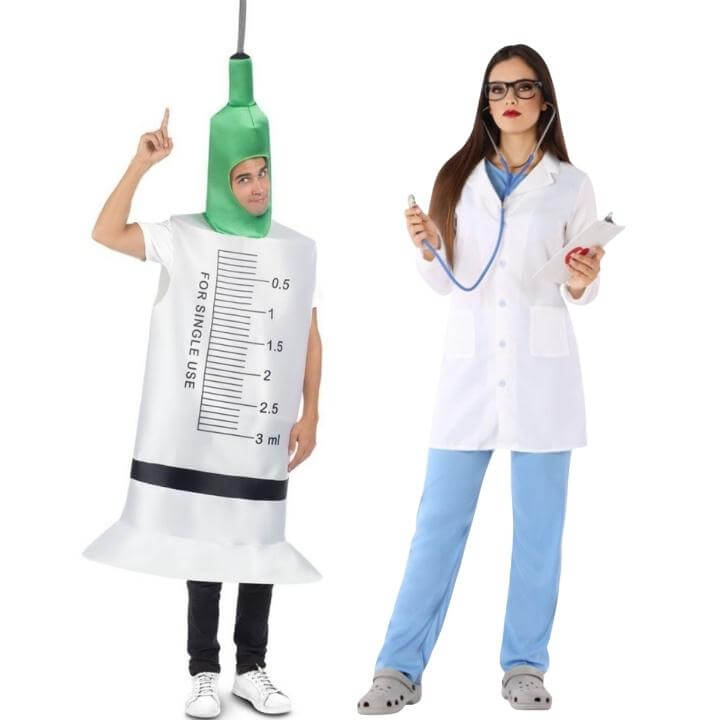 Costumi di coppia da Dottore e Siringa