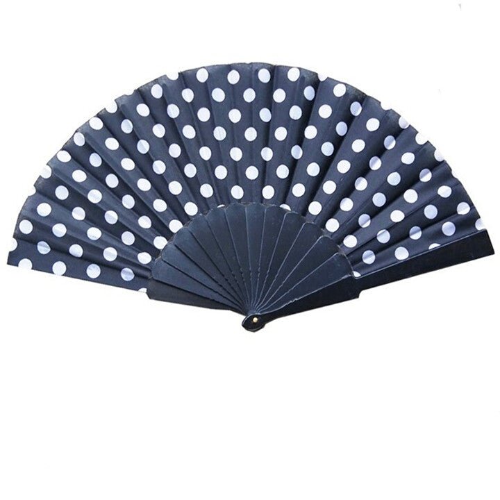 Ventaglio flamenco in bianco e nero