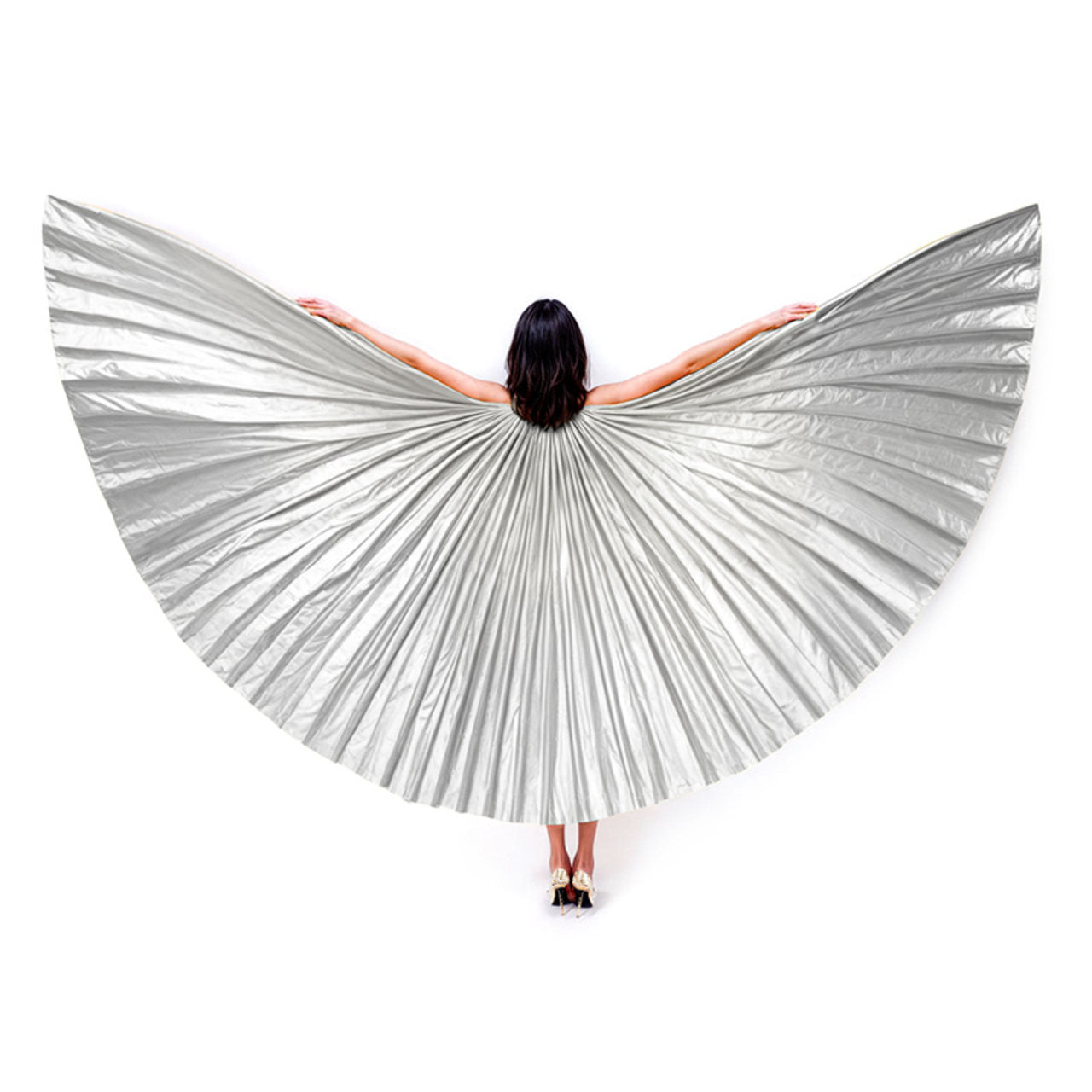 Ali di Iside giganti Argentate