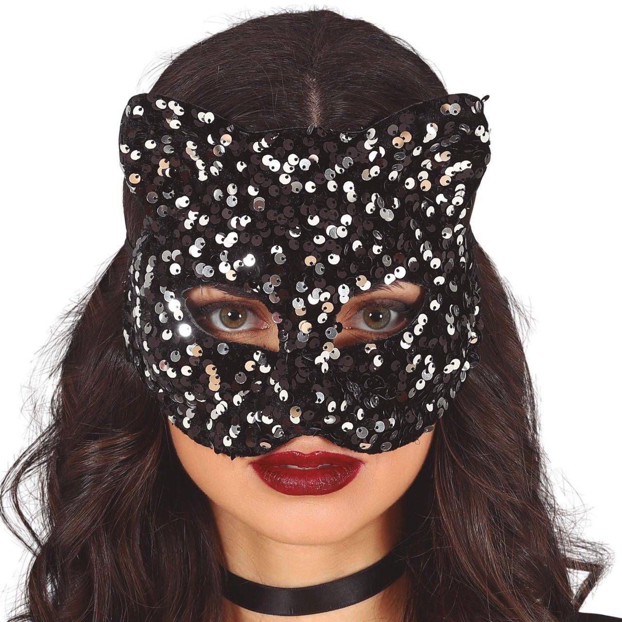 Maschera da Gatto con paillettes