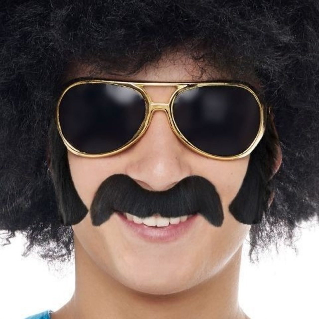 Baffi e basette nere