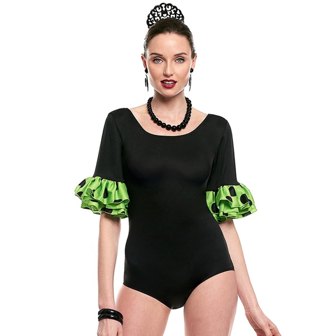Body Flamenco Nero e Verde