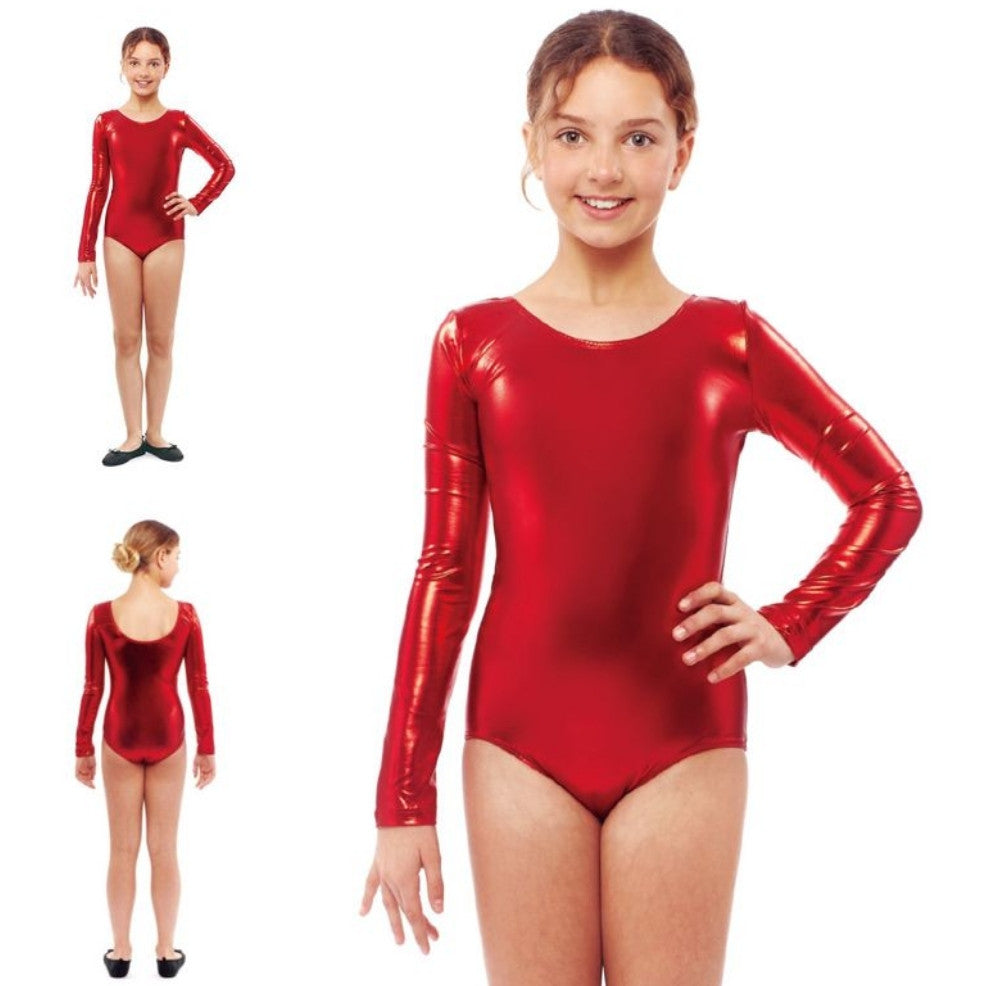 Body Rosso Metallizzato per bambini