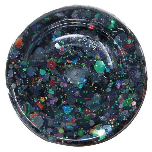 Barattolo di gel glitterato blu