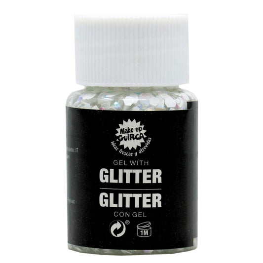 Barattolo di Gel glitterato Bianco