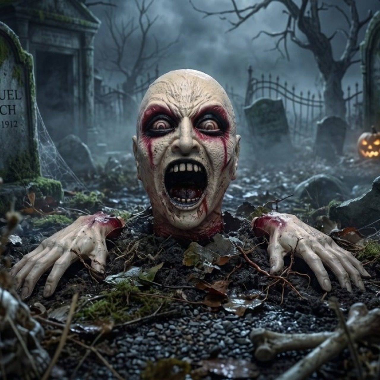 Testa e Mani da Zombie