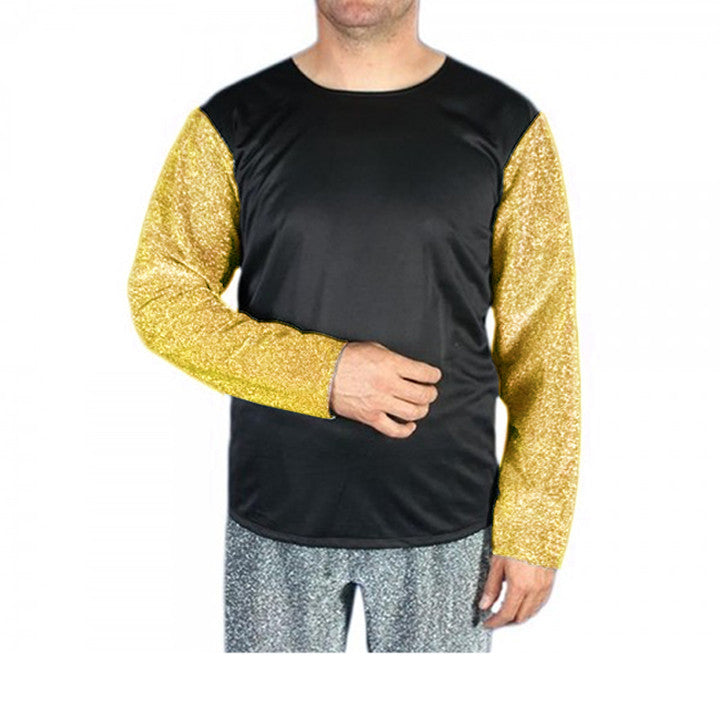 Maglia medievale nera e oro