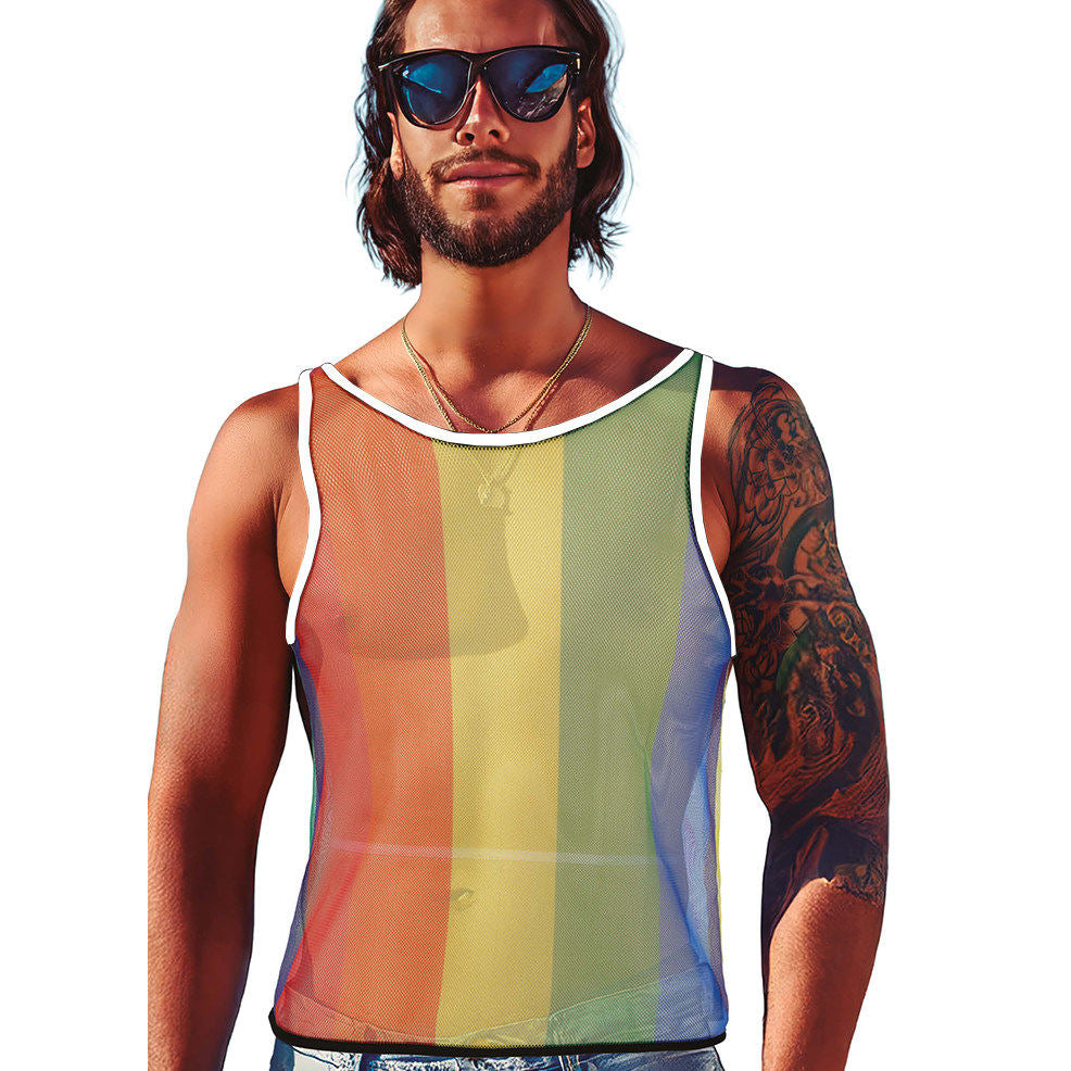 Maglietta a Rete Arcobaleno