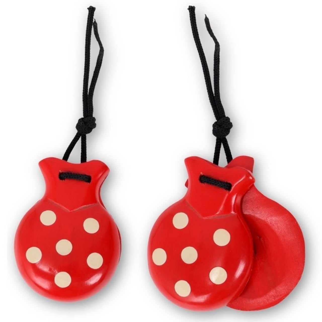 Nacchere Flamenco Rosse e Bianche