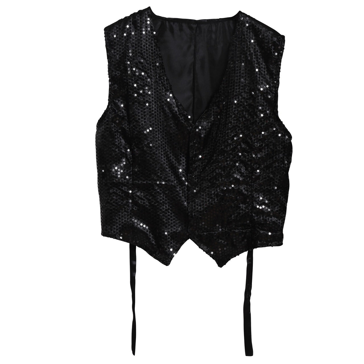 Gilet Paillettes Nero per adulti
