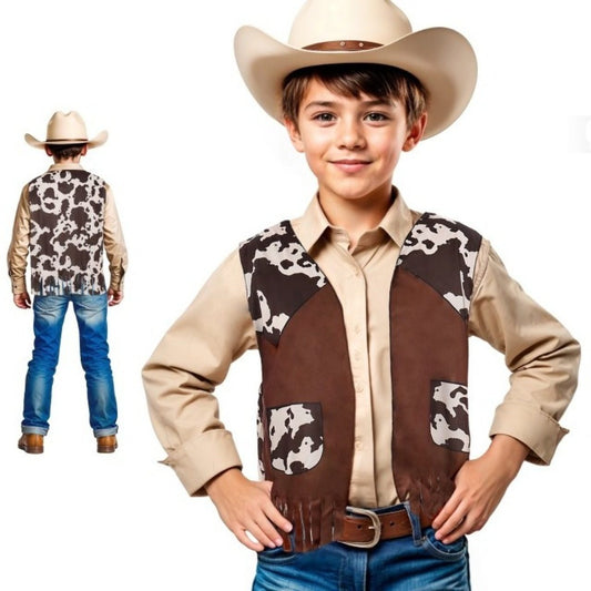 Gilet da Cowboy Marrone per bambini