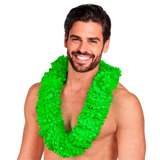 Collana Hawaiana Verde Deluxe