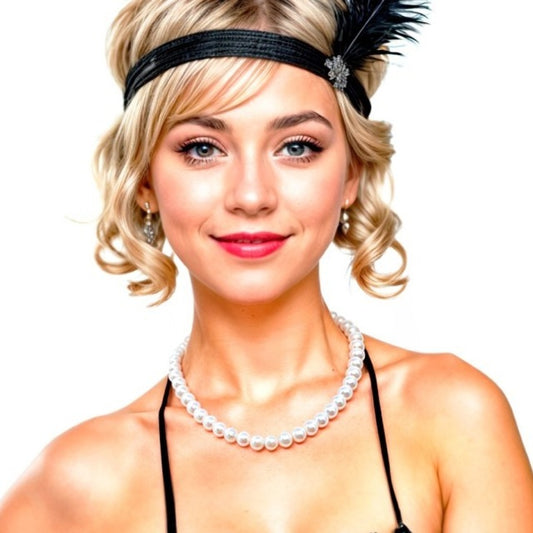 Collana Eco di perle bianche