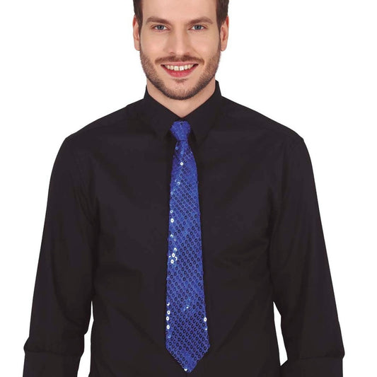 Cravatta Blu con paillettes