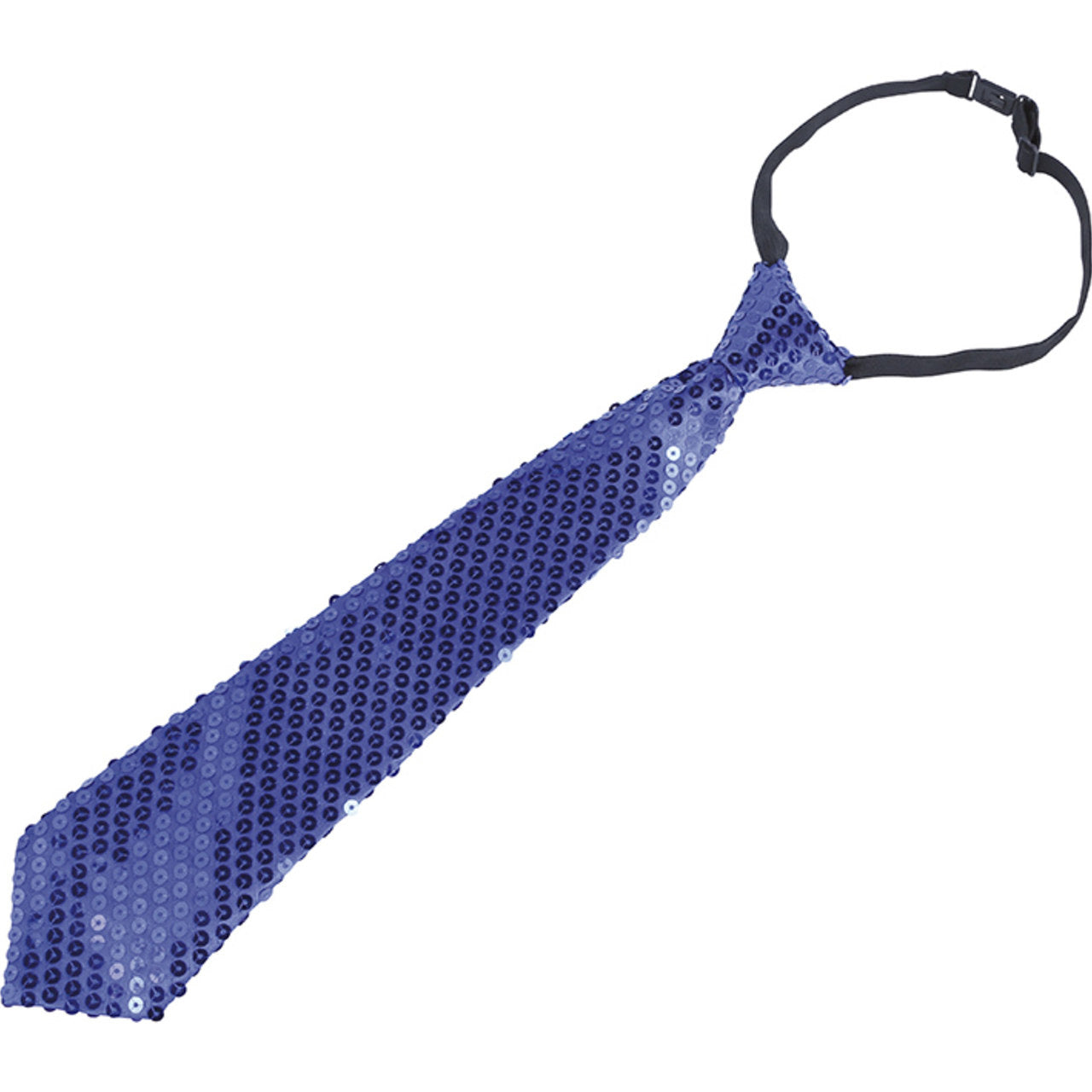 Cravatta blu con paillettes