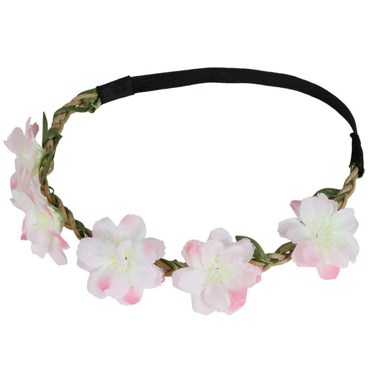 Coroncina di Fiori Bianchi e Rose