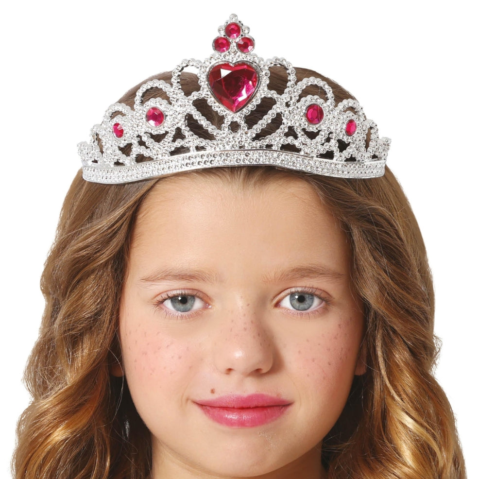 Corona da principessa rosa per bambina