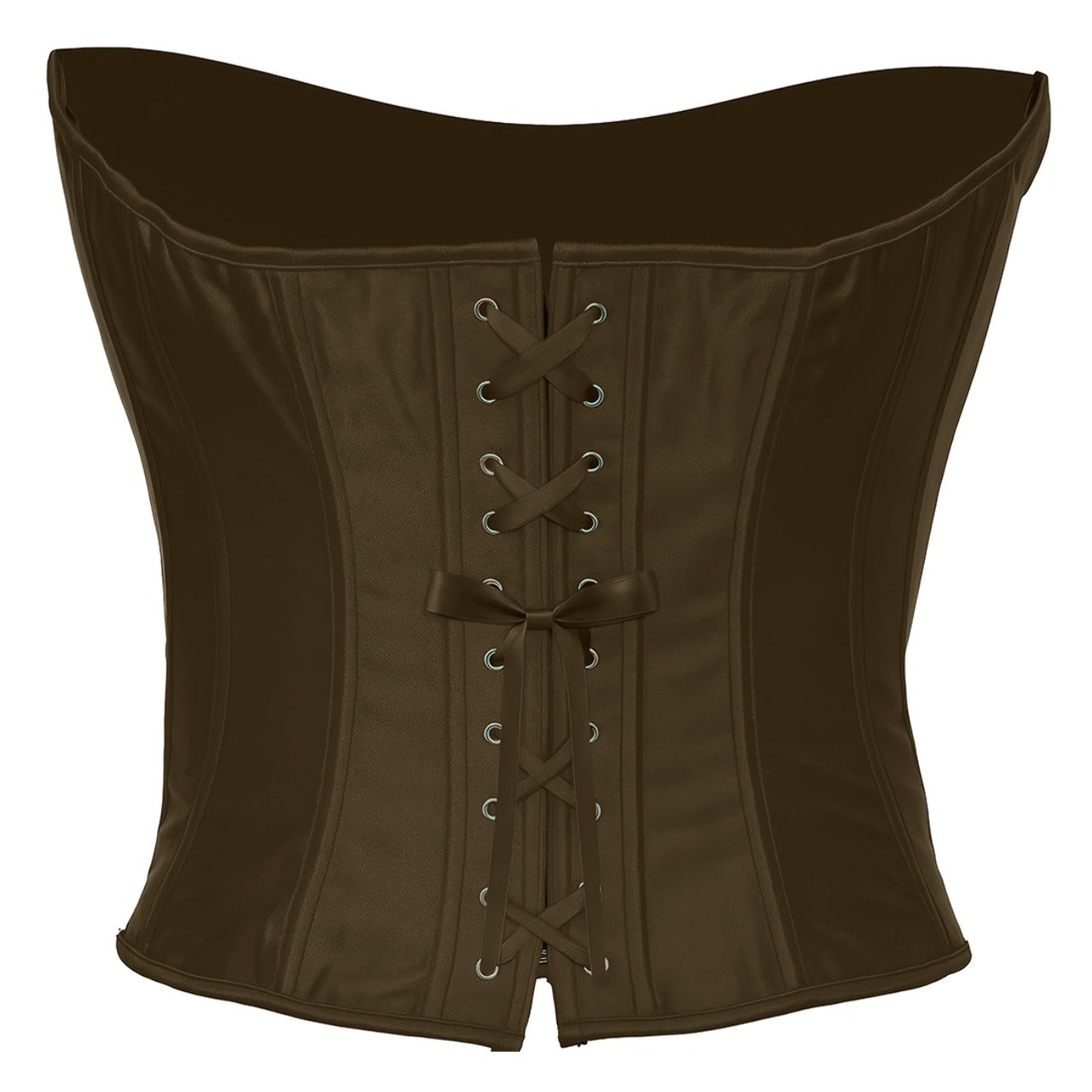 Corsetto Marrone Scollo Cuore