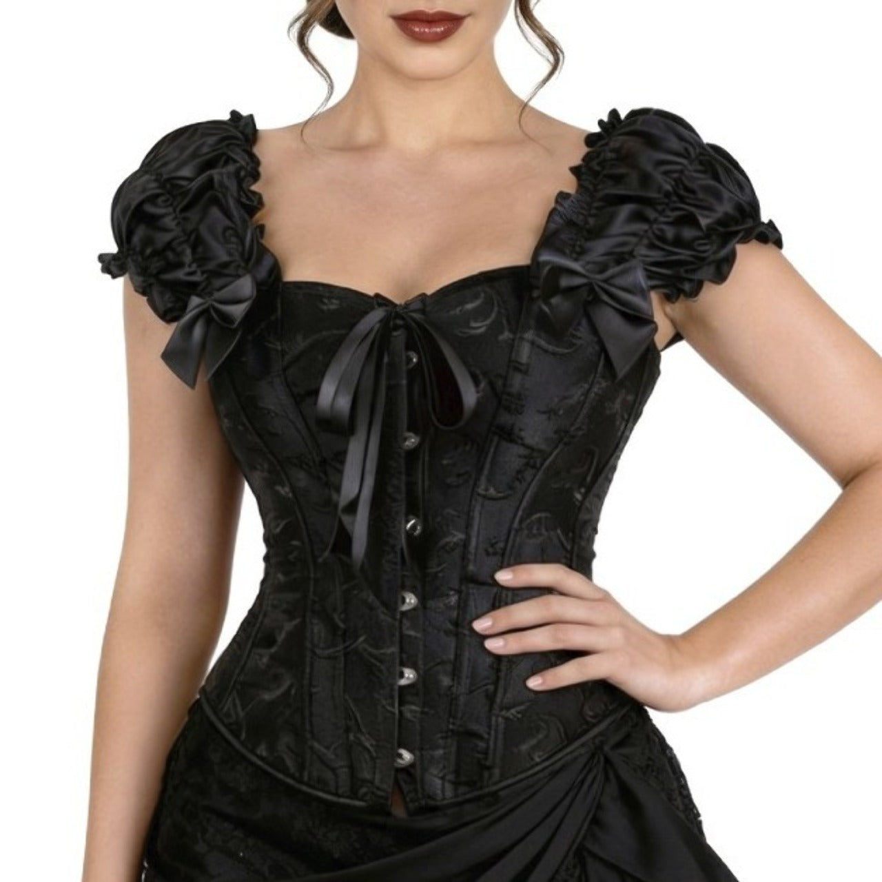 Corsetto Nero con Maniche