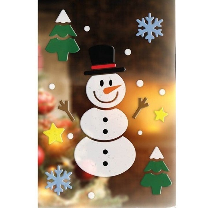 Weigla FI1SSM Decorazione Natalizia Per Finestra – Stella Con Pupazzo Di Neve, Legno Naturale, Illuminata, Produzione Tedesca (Monti Metalliferi)
