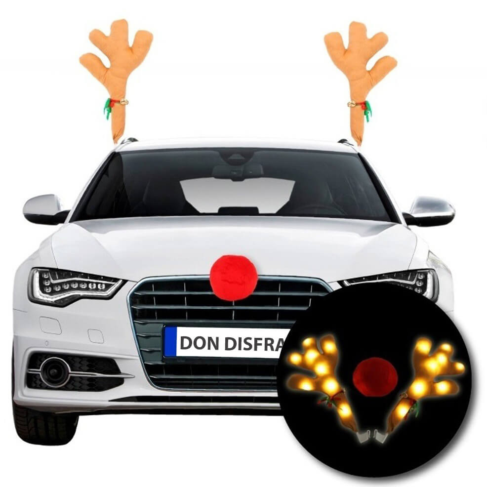 Decorazione per auto con Renna Luminosa