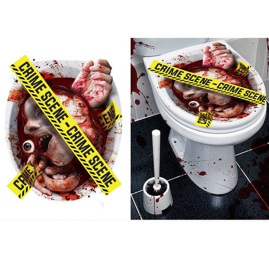 Decorazione WC scena del crimine