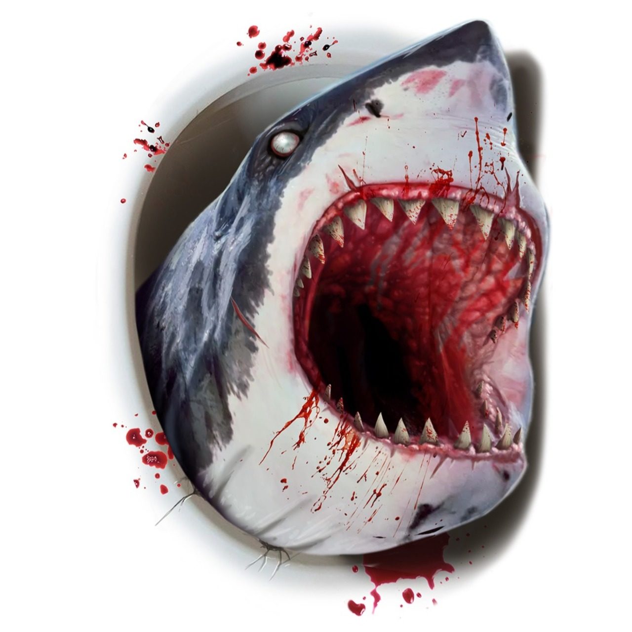 Decorazione per il water da Squalo