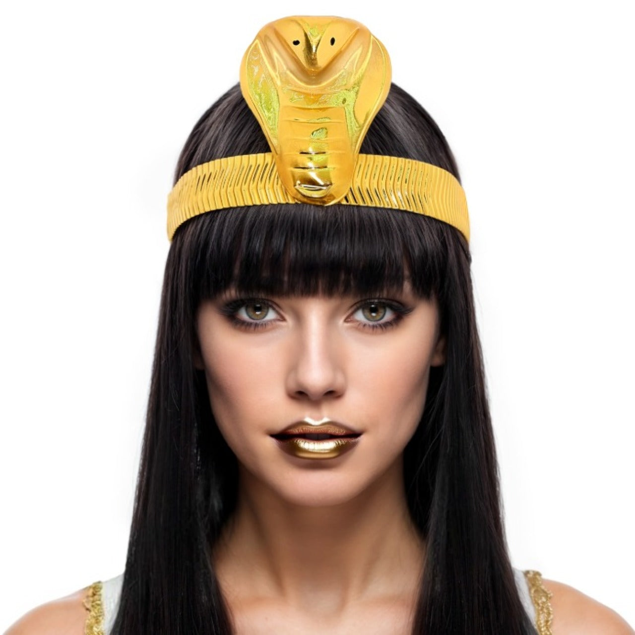 Cerchietto Egizio Serpente Dorato