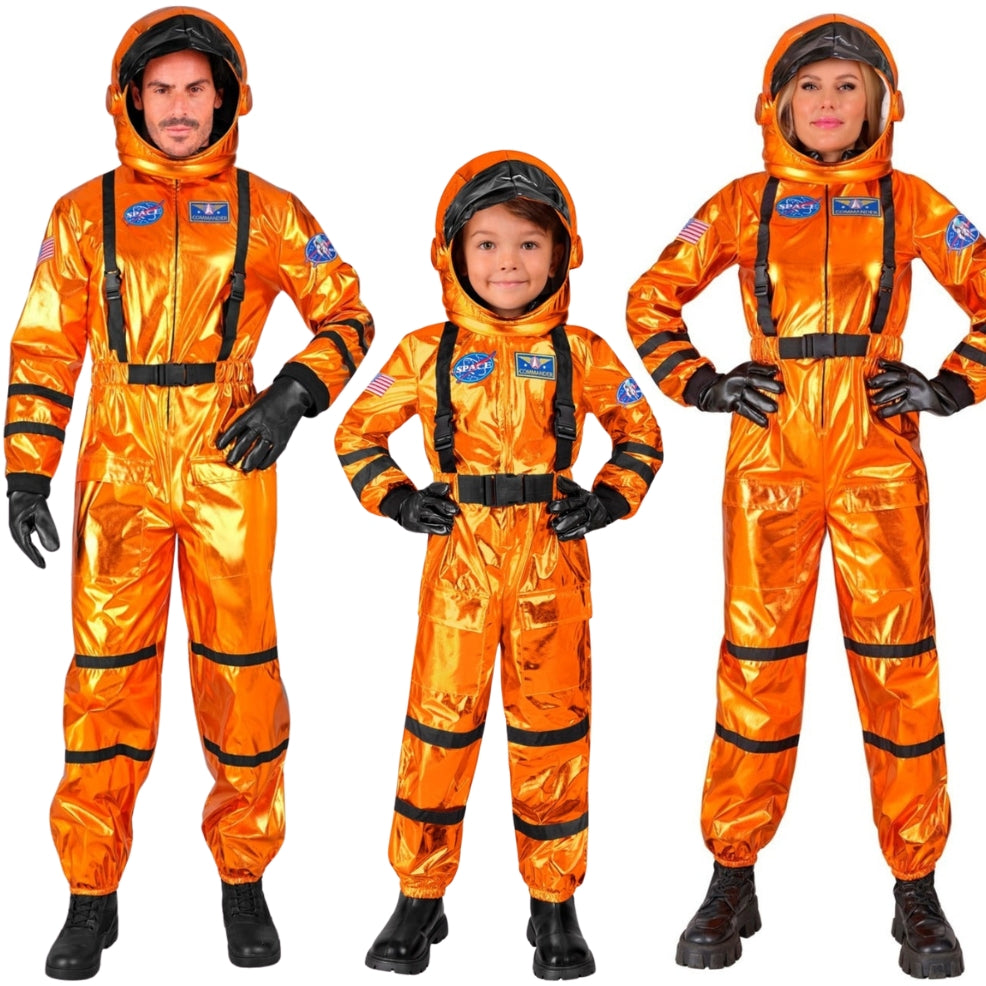 Costumi di gruppo da Astronauti Space arancione