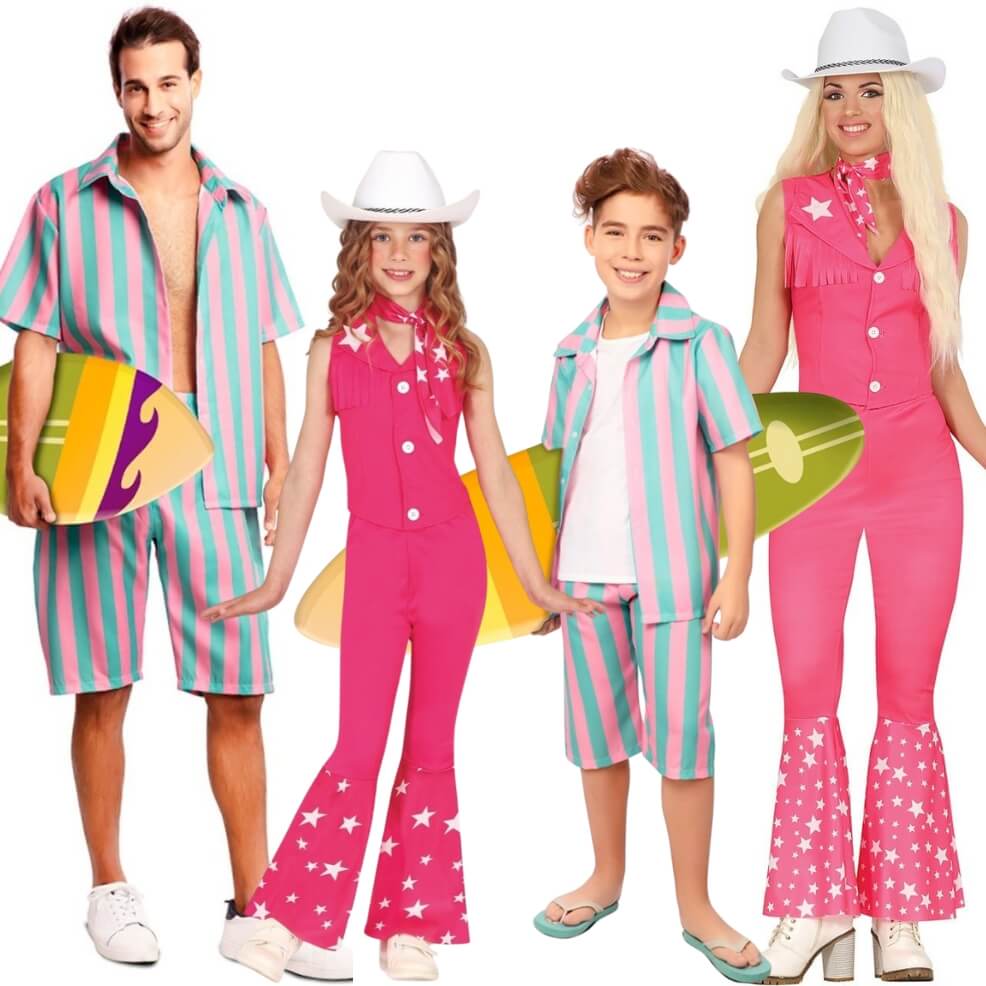Costumi di gruppo da Barbie e Ken Surfista