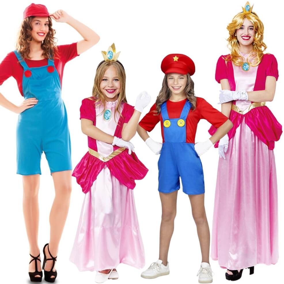 Costumi di gruppo da Mario e Principessa Peach