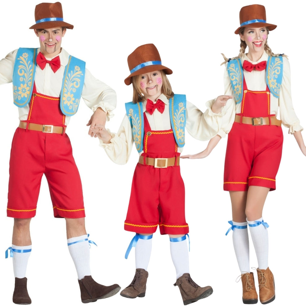 Costumi di gruppo da Pinocchio Salopette