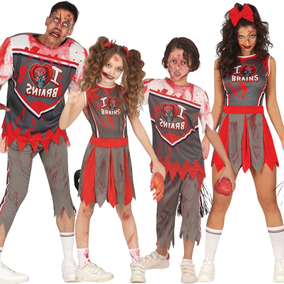 Costumi di gruppo da Cheerleader Giocatori Zombie