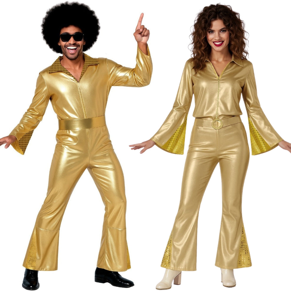 Costumi di coppia da Disco Gold