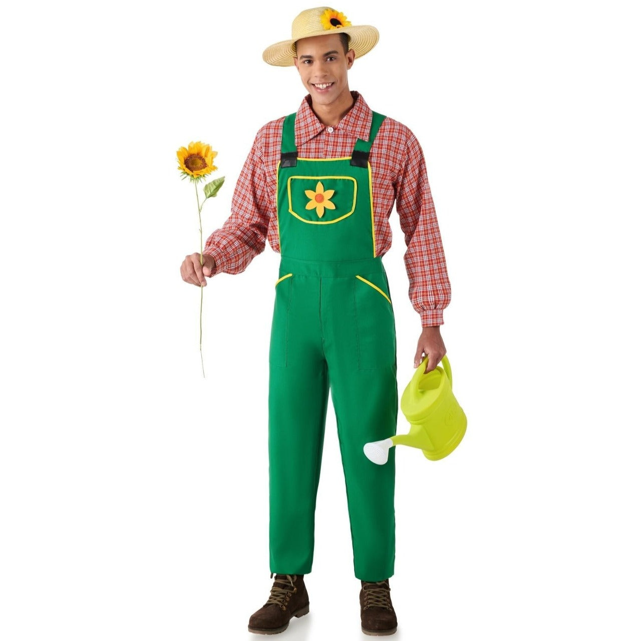 Costume di coppia da Gardiniere e vaso di fiori