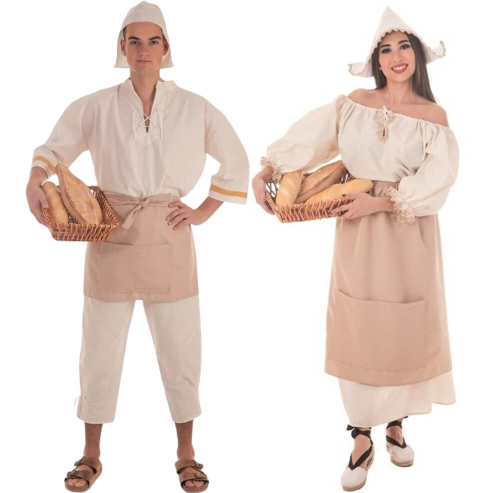 Costumi di coppia da Panettieri Medievali