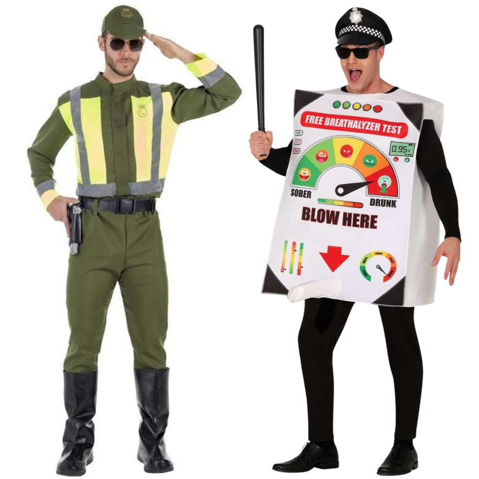 Costumi di coppia da Polizziotto e Alcohol test