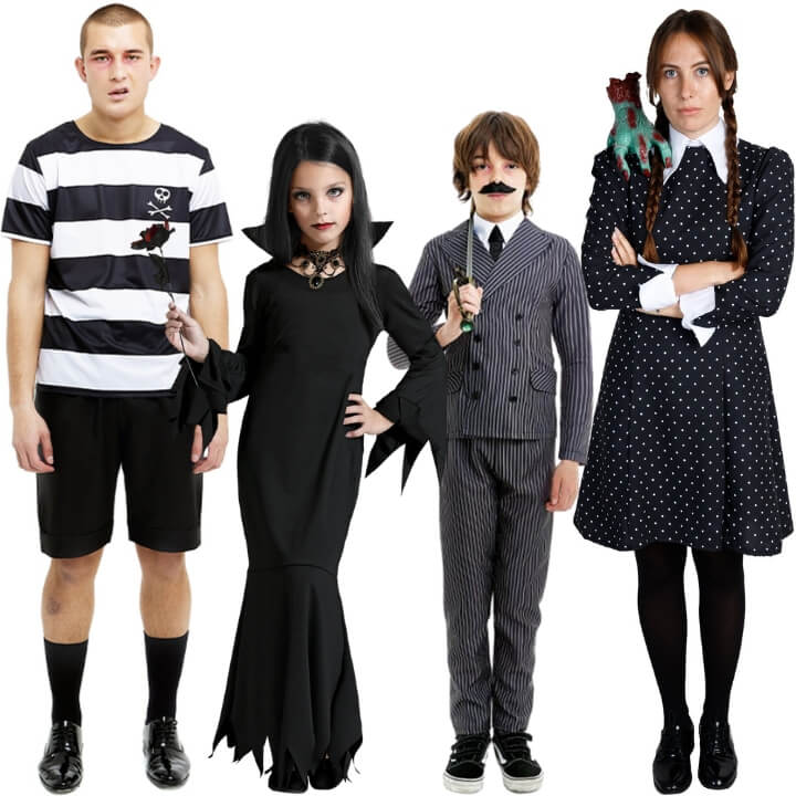 Costumi di gruppo da Famiglia Inquietante Luxury