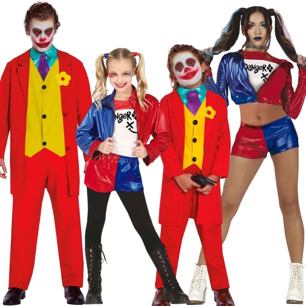 Costumi di gruppo da Harley Quinn e Joker Malvagio