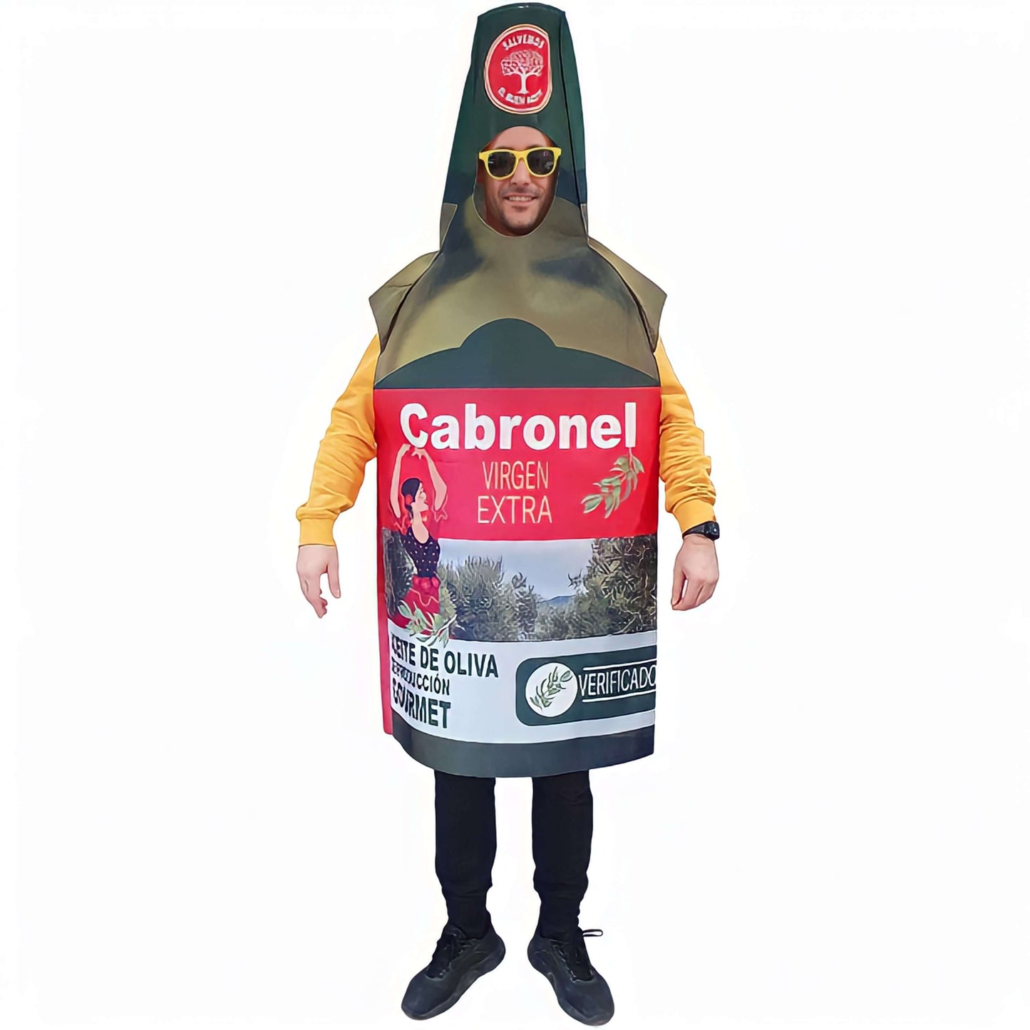 Costume da bottiglia di olio per adulto