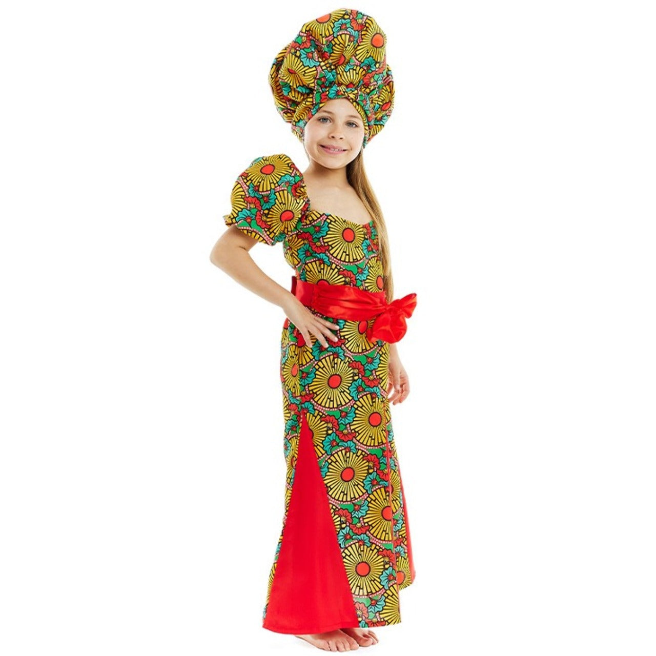 Costume da Africano Turbante per bambina