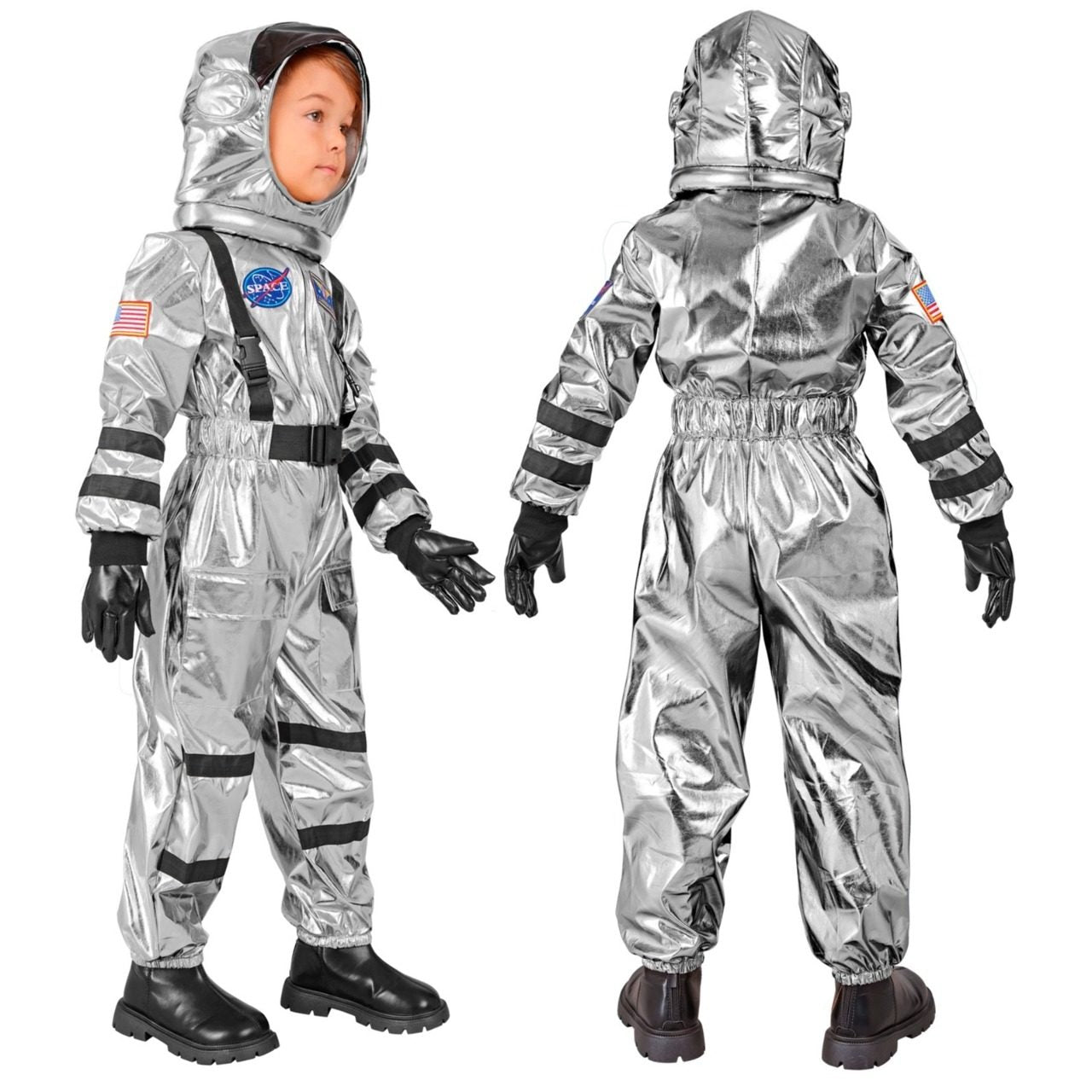 Costume da Astronauta Space Argento per bambini