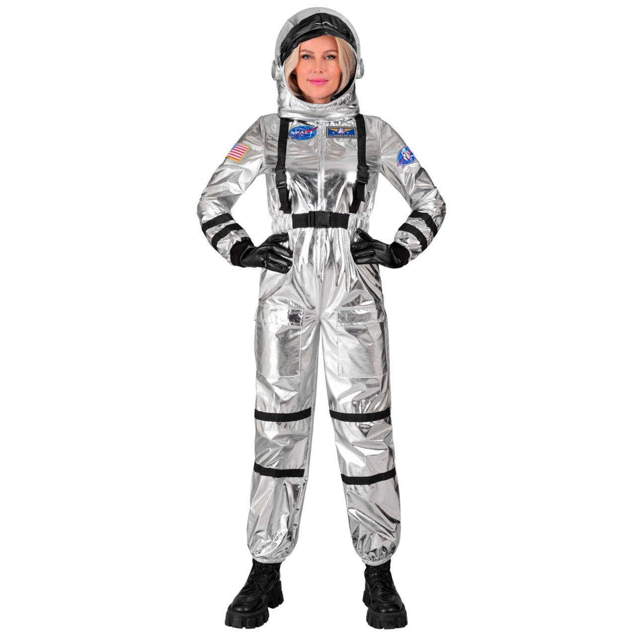 Costume da Astronauta Space Argento per donna