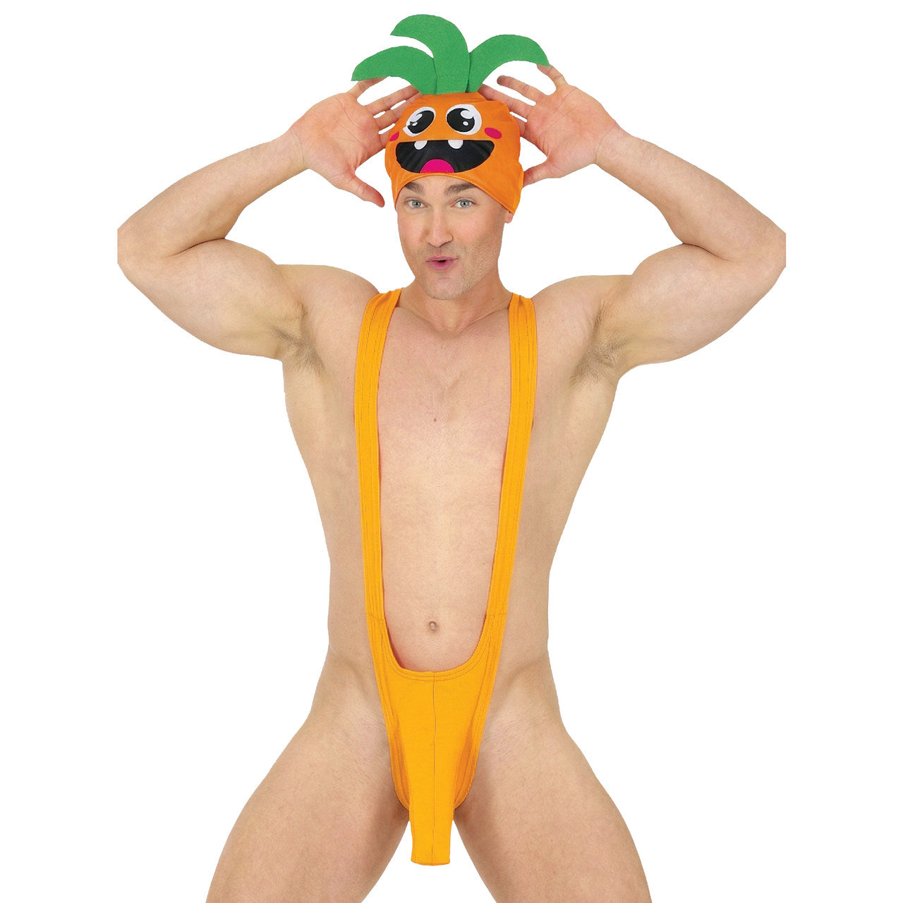Costume da Borat Mankini Carota per adulto