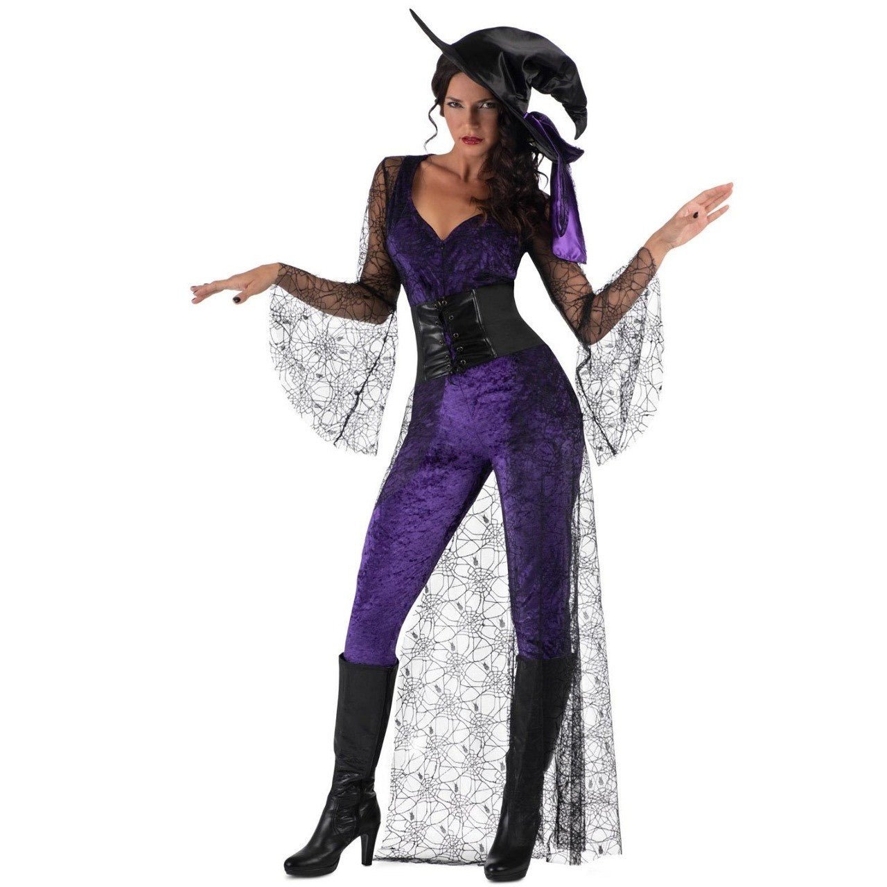 Costume da Strega Maledizione Viola per donna